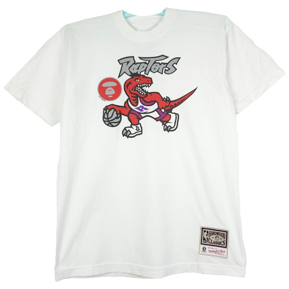AAPE BAPE Toronto Raptors Mitchell & Ness Medium Shirt A Bathing Ape NWT